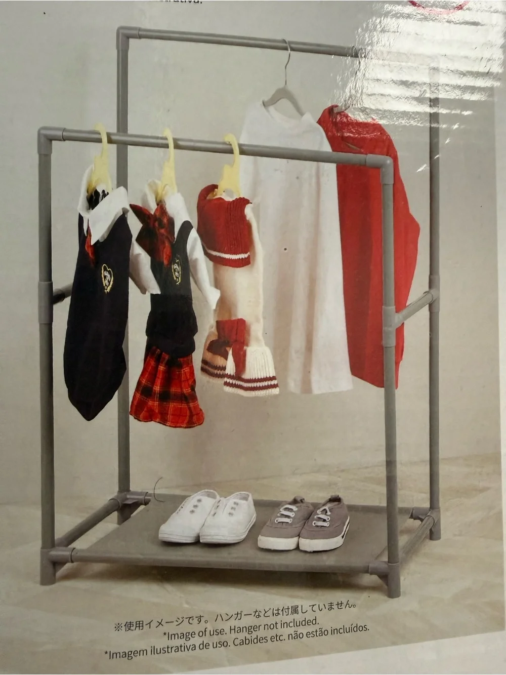 Mini Gray Clothing Rack